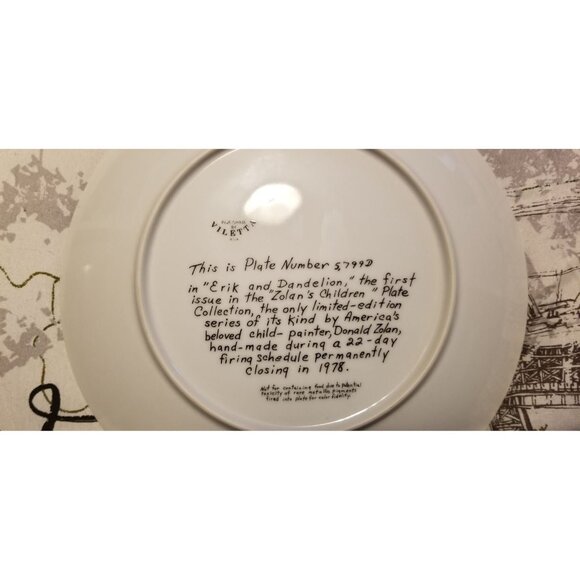 Donald Zolan Collector Plate - Picture 4 of 6